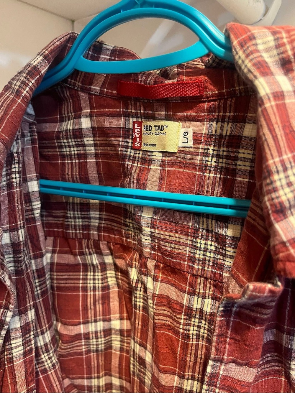 Vintage Levi's “Red Tab” Plaid Button-Up Shirt